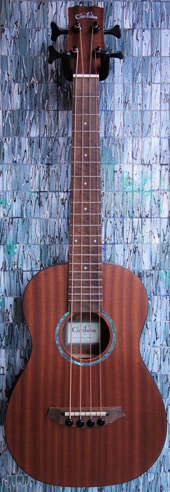 Cordoba Mini II Bass MH-E Mahogany Electro-Acoustic Travel Bass Guitar