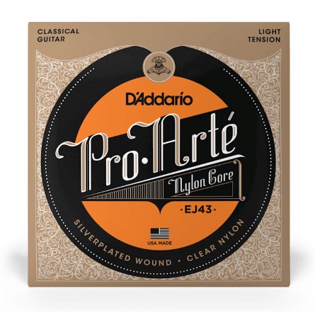 D'Addario EJ43 Pro-Arte Nylon Classical Guitar Strings, Light Tension