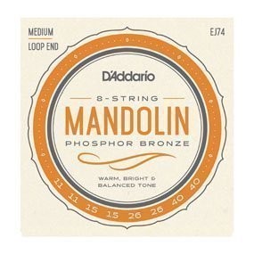 D'Addario EJ74 Mandolin Strings, Phosphor Bronze, Medium, 11-40