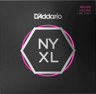 D'Addario NYXL45100 Nickel Wound Bass Guitar Strings, Regular Light, 45-100, Long Scale