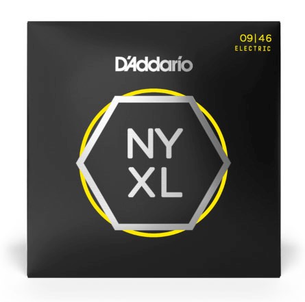 D'Addario NYXL0946 Nickel Wound Electric Guitar Strings, Super Light Top / Regular Bottom, 9-46