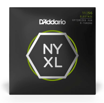 D'Addario NYXL1156 Nickel Wound Electric Guitar Strings, Medium Top / Extra-Heavy Bottom, 11-56