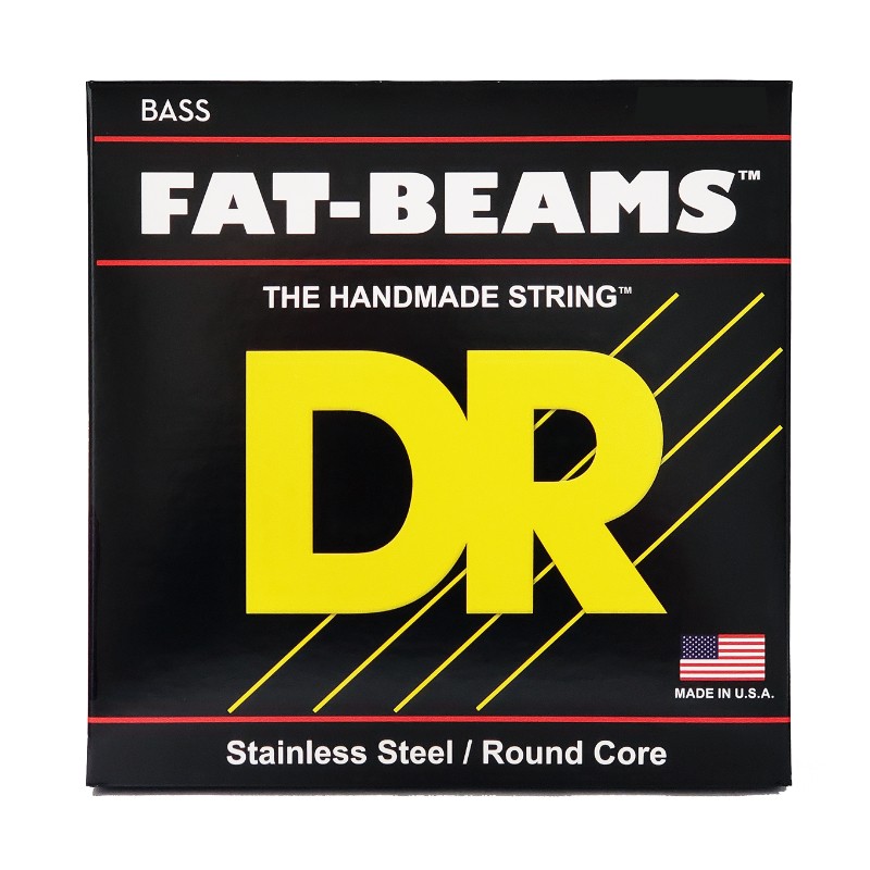 DR Fat-Beams 40-100 Stainless Steel Round Core Bass Strings