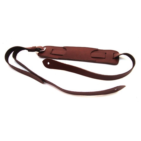 DSL Classic Vintage Style Leather Maroon Guitar Strap