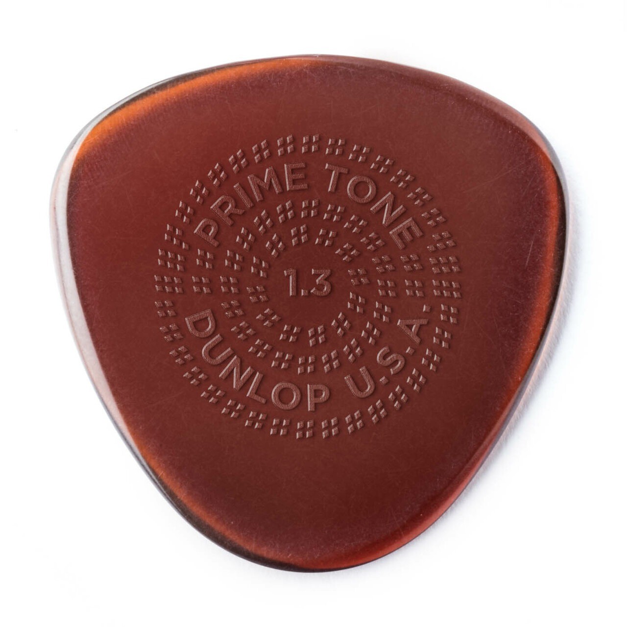 Dunlop 512P Primetone Semi-Round Picks, 1.3mm, Grip, 3 Pack