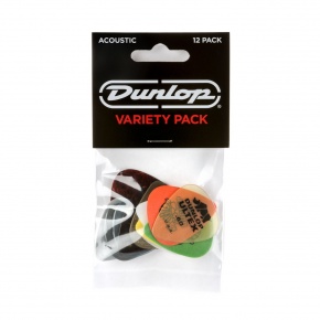 Dunlop Acoustic Plectrum Variety Pack, 12 Picks