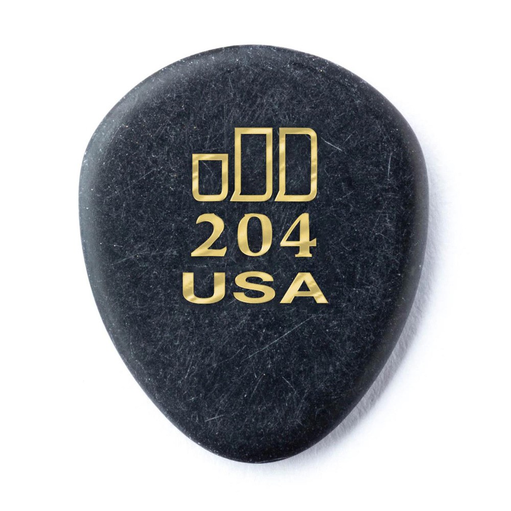 Dunlop Jazztone Round Tip Medium 204 Picks, Pack of 6