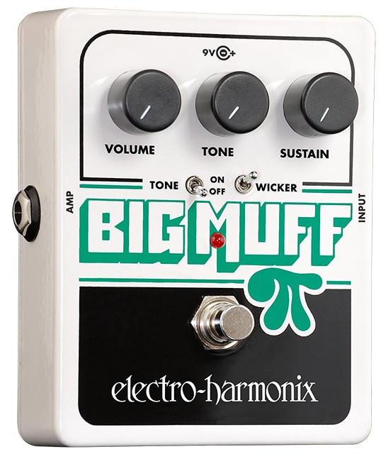 Electro-Harmonix Big Muff Pi with Tone Wicker Distortion and Sustainer Pedal
