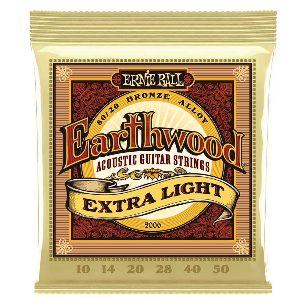 Ernie Ball Earthwood 2006 80/20 BRONZE EXTRA LIGHT SET 10-50