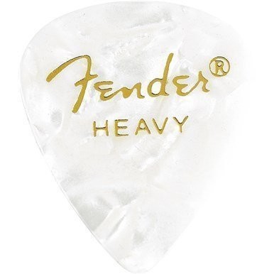 Fender 351 Shape Heavy Pick White Moto