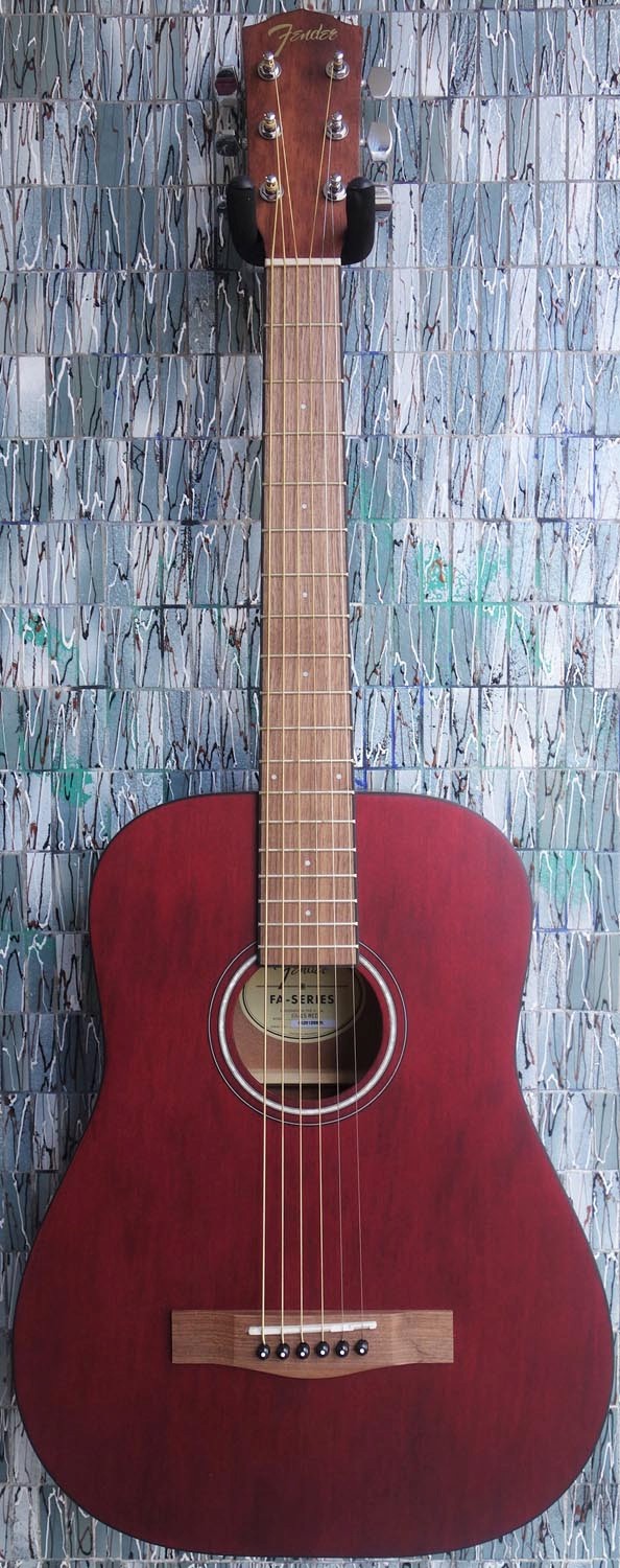 Fender FA-15 3/4 Scale Acoustic Guitar, Red