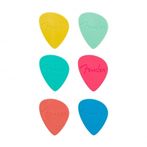 Fender Offset Picks, Multi-Color, Pack of 6
