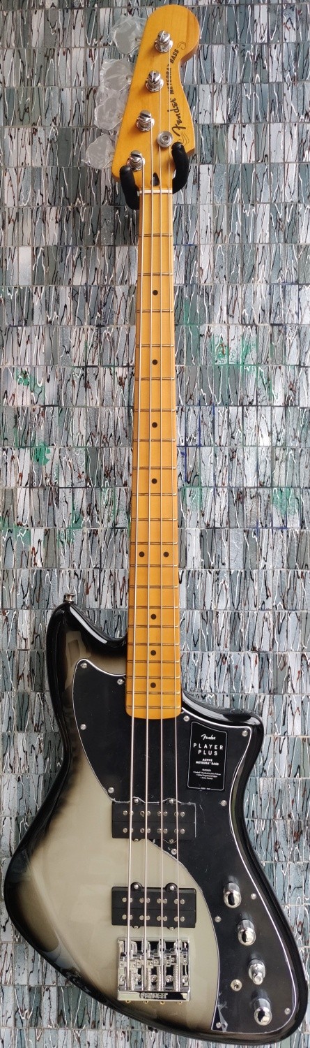 Fender Player Plus Active Meteora Bass, Maple Fingerboard, Silverburst