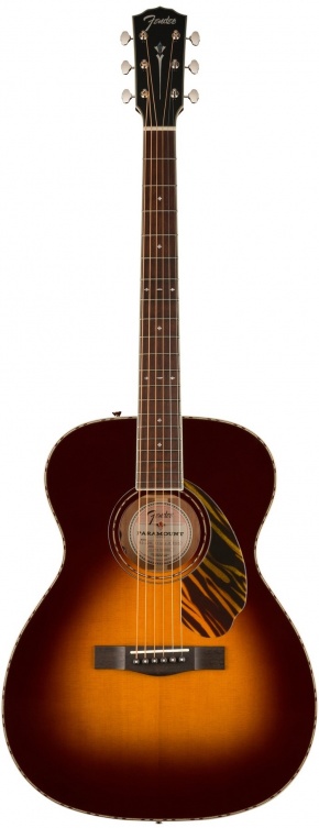 Fender Paramount PO-220E Electro-Acoustic Orchestra, Ovangkol Fingerboard, 3-Color Vintage Sunburst
