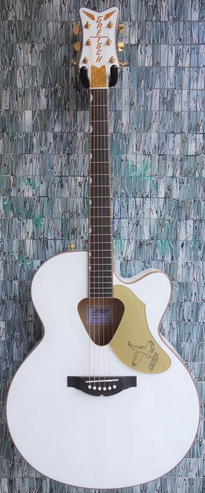 Gretsch G5022CWFE Rancher Falcon, Jumbo Electro Acoustic, White