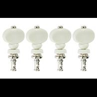 Grover Ukulele Pegs (Set of Four) NW White Button