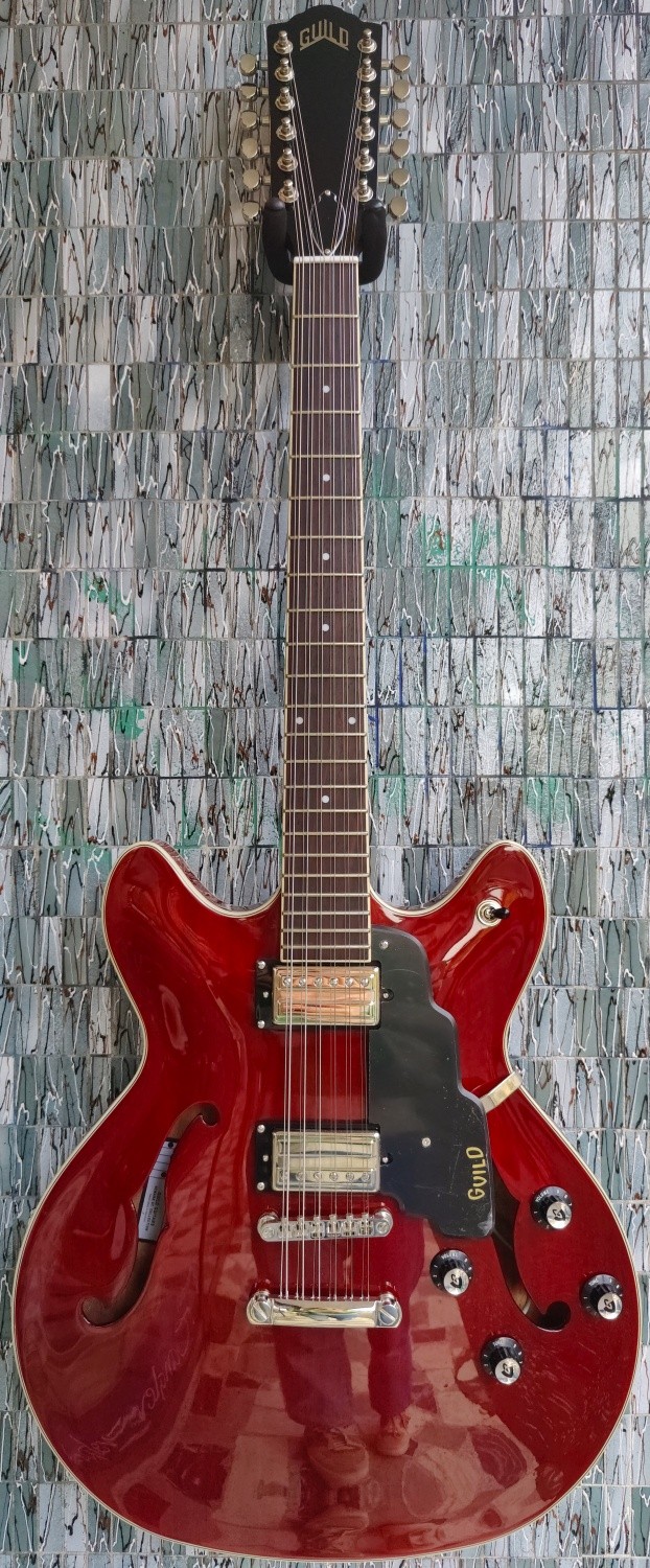 Double　I-12　Cut,　Electric　Guild　Cherry　Red　Starfire　12-String