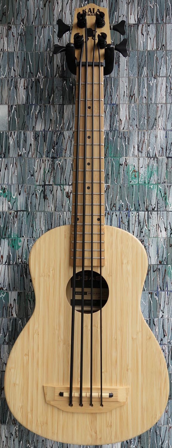 Kala Fretted Electro-Acoustic U-Bass, Bamboo