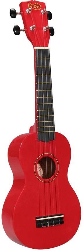 Korala UKS-30-RD Soprano Ukulele, Red