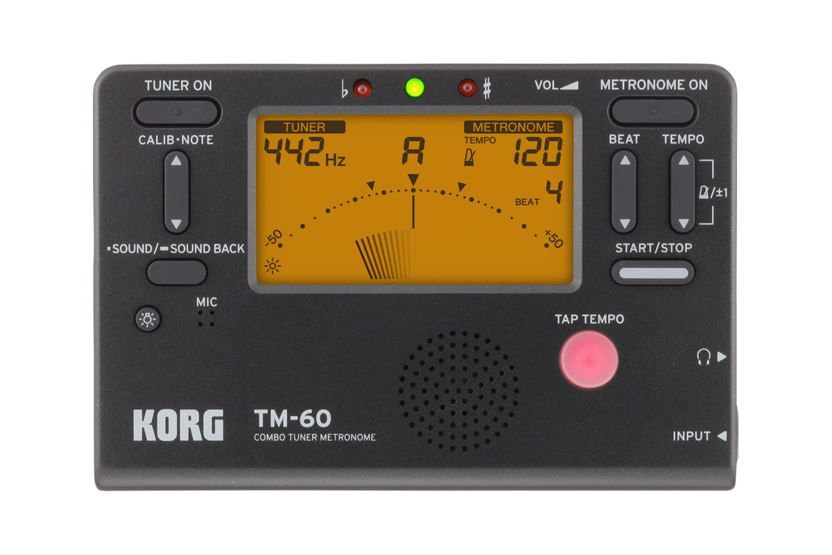 Korg TM-60 Combo Tuner Metronome, Black