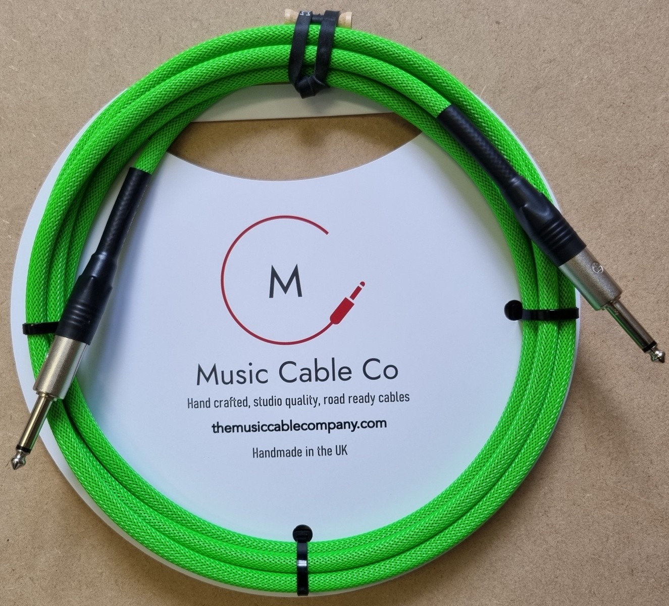 Music Cable Co Instrument Cable CoreB 3m Straight-to-Straight, Atomic Green