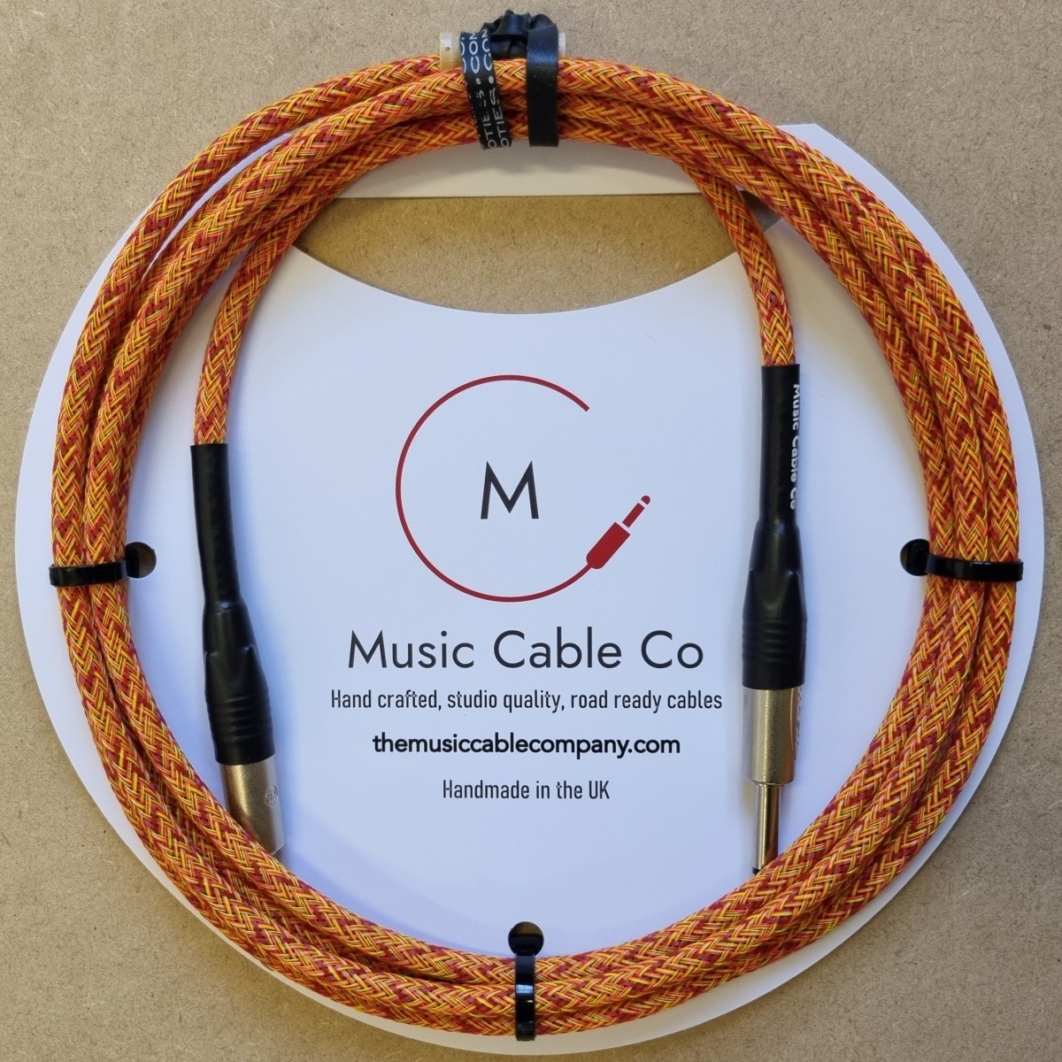 Music Cable Co Instrument Cable CoreM 3m Straight-to-Straight, Fire