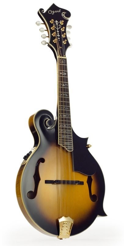 Ozark 'F' Model 2255E Electro Acoustic Scroll Mandolin, Sunburst Gloss