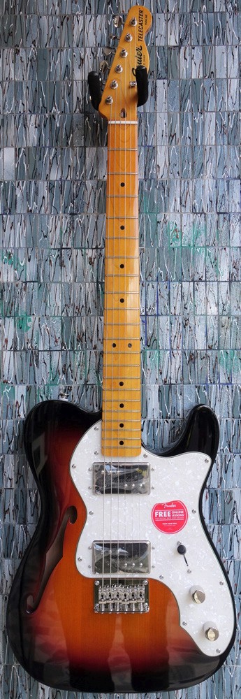 Squier Classic Vibe Thinline Telecaster, 3 Tone Sunburst