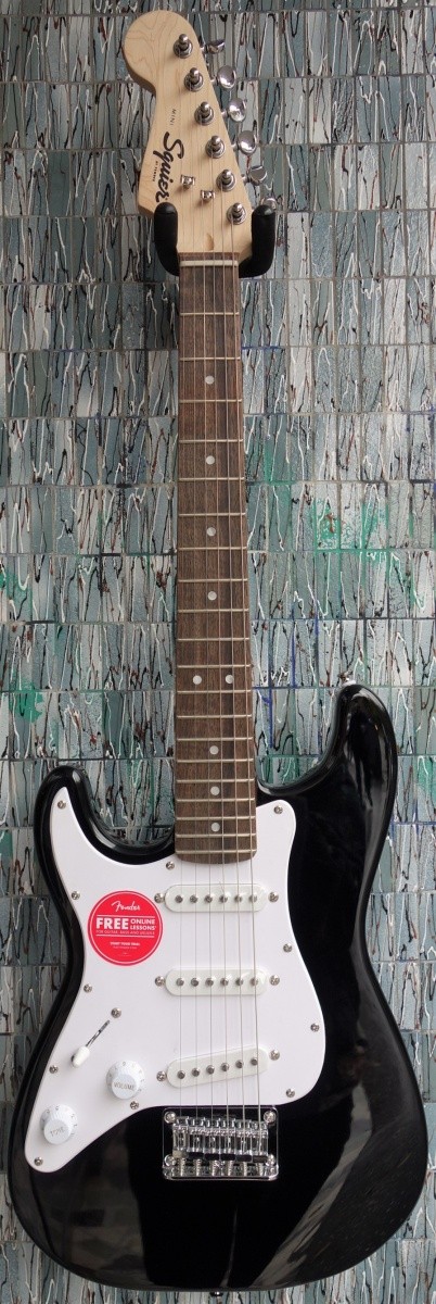 Squier Mini Stratocaster Left-Handed, Laurel Fingerboard, Black