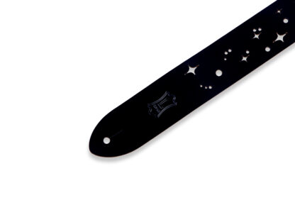 Levy's Leather's Galaxy Punch Out Guitar Strap, Black M12GSC-BLK