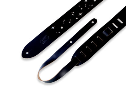 Levy's Leather's Galaxy Punch Out Guitar Strap, Black M12GSC-BLK