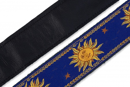 Levy's Leather's Jacquard Weave Sun Design, Blue MPJG-SUN-BLU