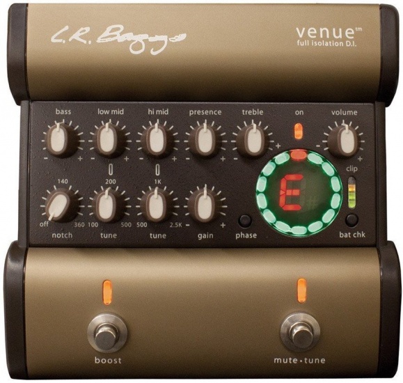 LR Baggs Venue Acoustic Guitar DI, Floor Box, Preamp and Tuner