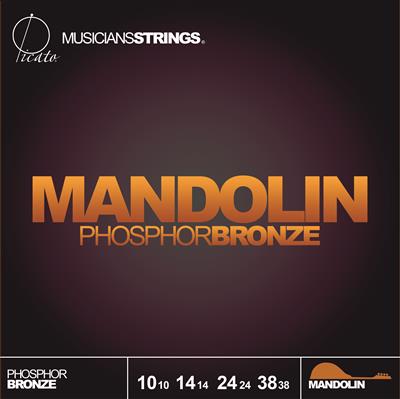 Picato Phosphor Bronze Ball End Mandolin Strings, 10-38
