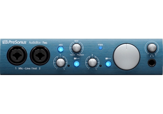 PreSonus AudioBox iTwo USB Audio Interface, Blue