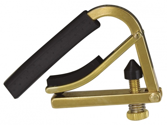 Shubb C1b Original Capo for Steel String Guitar, Brass