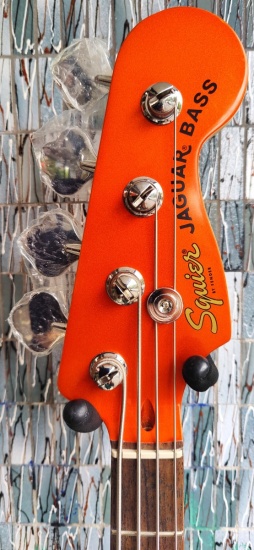 Squier FSR Affinity Series Jaguar Bass H, Metallic Orange