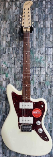 Squier Paranormal Jazzmaster XII, Laurel Fingerboard, Tortoiseshell Pickguard, Olympic White