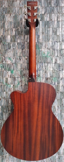 Tanglewood Crossroads TWCR SFCE Mahogany Super Folk Cutaway, Whiskey Barrel Burst Satin