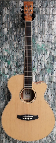 Tanglewood Discovery Exotic Series DBT SFCE FMH Electro-Acoustic Super Folk Cutaway