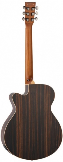 Tanglewood Reunion Pro Series TRU4CE Electro-Acoustic Super Folk Cutaway, All Figured Ebony