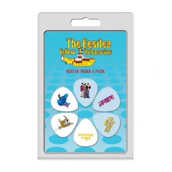 The Beatles Pack of 6 Plectrums, Yellow Submarine