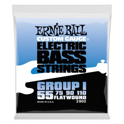 Ernie Ball STAINLESS FLATWOUND SET 55-110 FIRM
