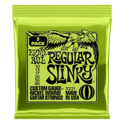 Ernie Ball REGULAR SLINKY 10-46 (3 SET PACK)