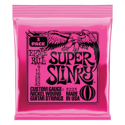 Ernie Ball SUPER SLINKY 9-42 (3 SET PACK)