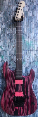Charvel Pro-Mod San Dimas Style 1 HH FR E ASH, Ebony Fingerboard, Neon Pink Ash