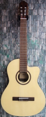 Cort AC160CF Electro-Acoustic Classical Guitar, Natural Gloss