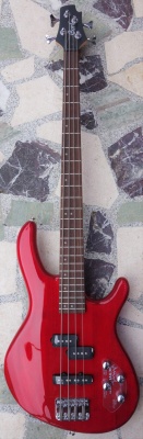 Cort Action Plus Bass, Trans Red