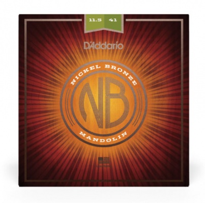 D'Addario NBM11541 Nickel Bronze Mandolin Set, Med-Hvy, 11.5-41