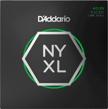 D'Addario NYXL4095 Nickel Wound Bass Guitar Strings, Super Light, 40-95, Long Scale